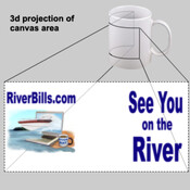 RiverBills Logo.. See You on the River coffee cup 